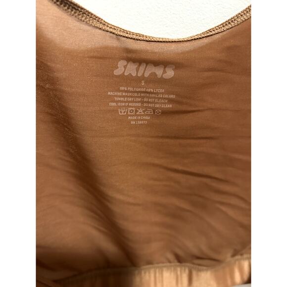 Skims Simply Bare Open Bust Arm Shaper Bronze Size Small - Picture 4 of 7